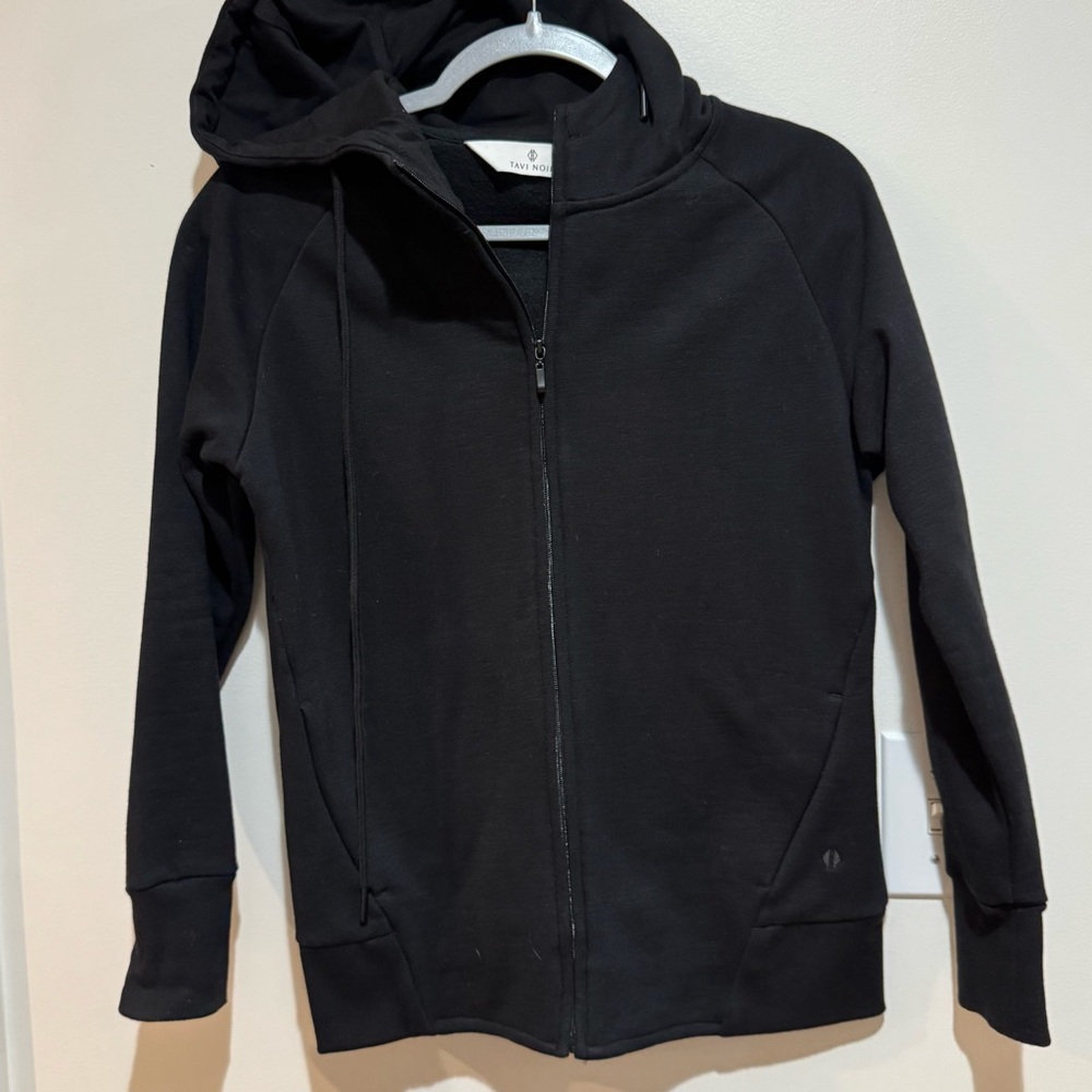 Tavi Noir Studded Zip Up Hoodie - Cyclebar Brande